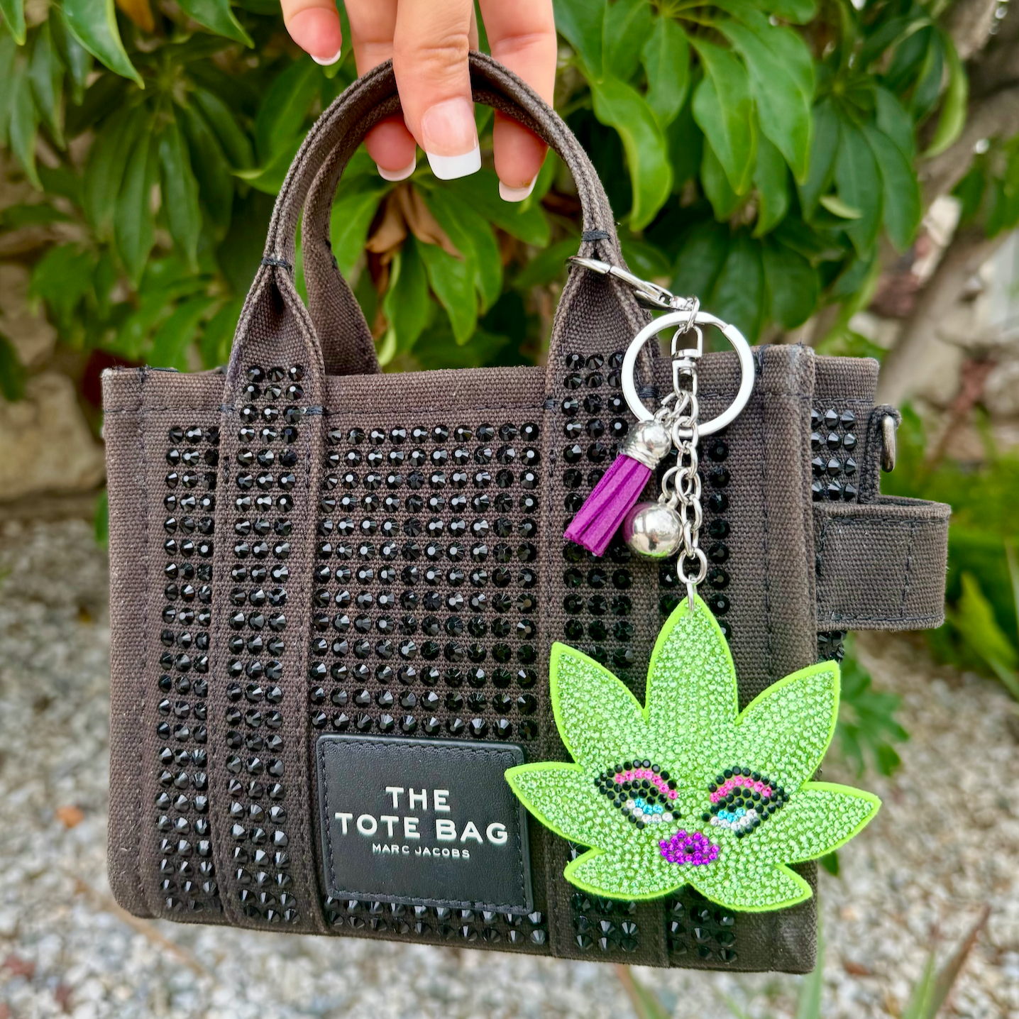 Kush Diva Puffy Keychain - Light Green