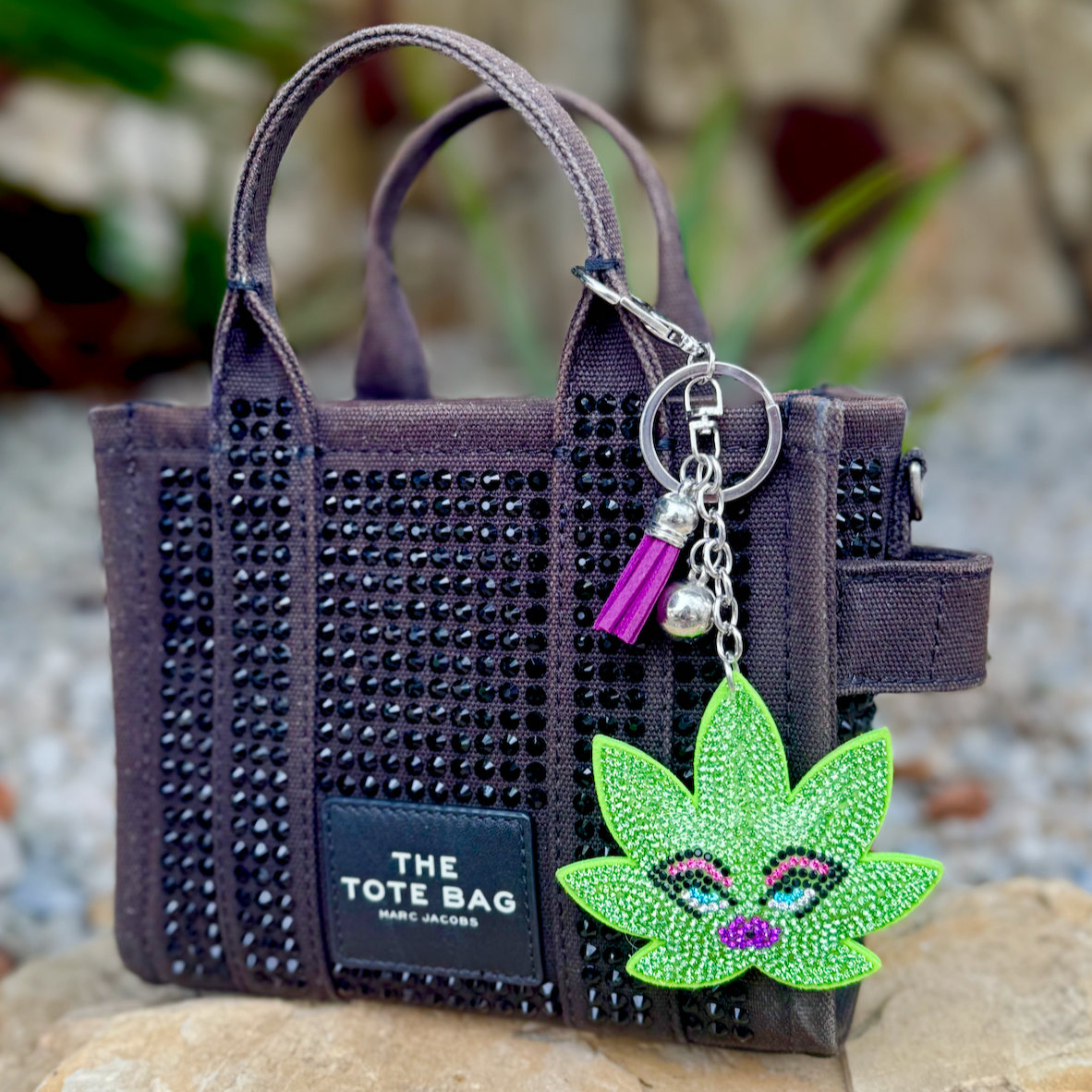 Kush Diva Puffy Keychain - Light Green