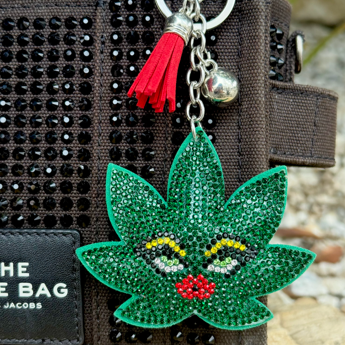 Kush Diva Puffy Keychain - Dark Green