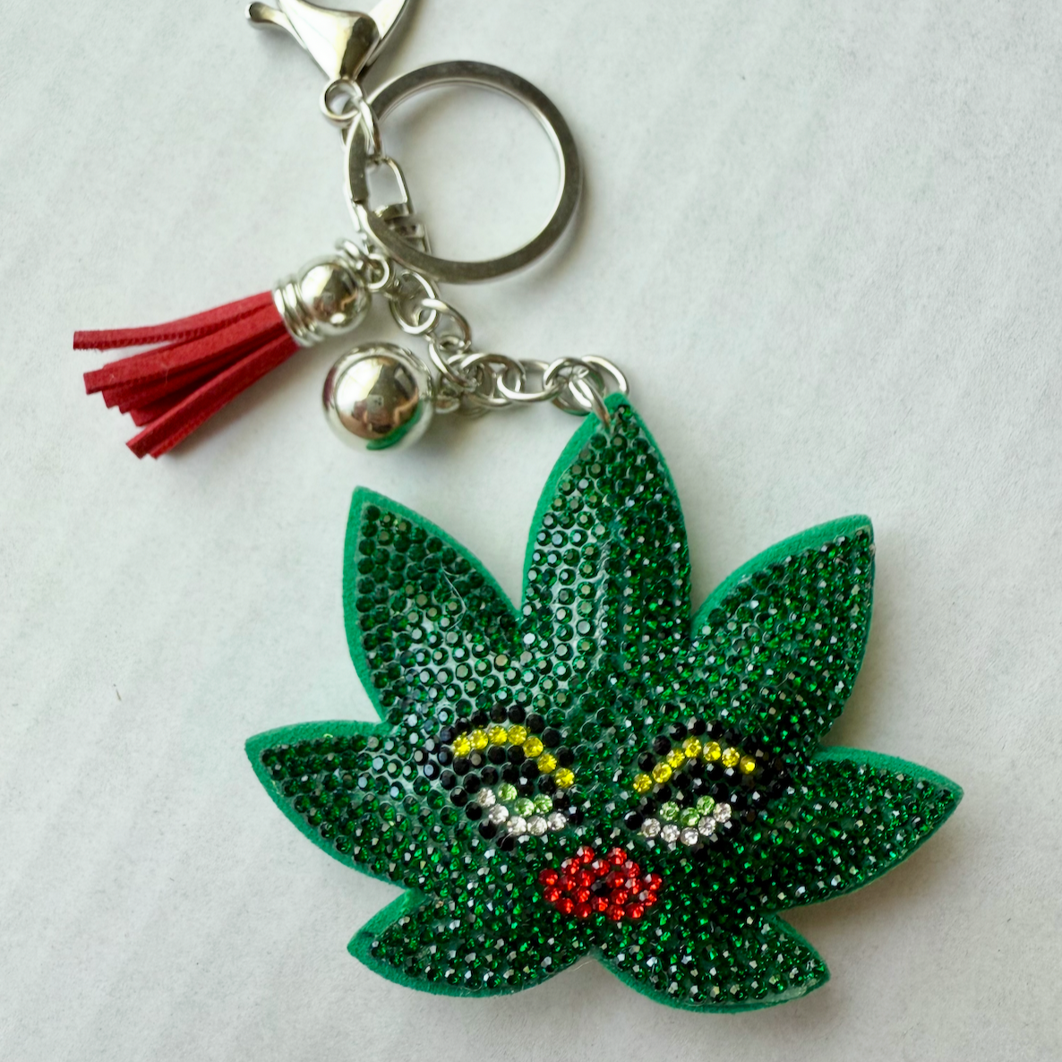Kush Diva Puffy Keychain - Dark Green